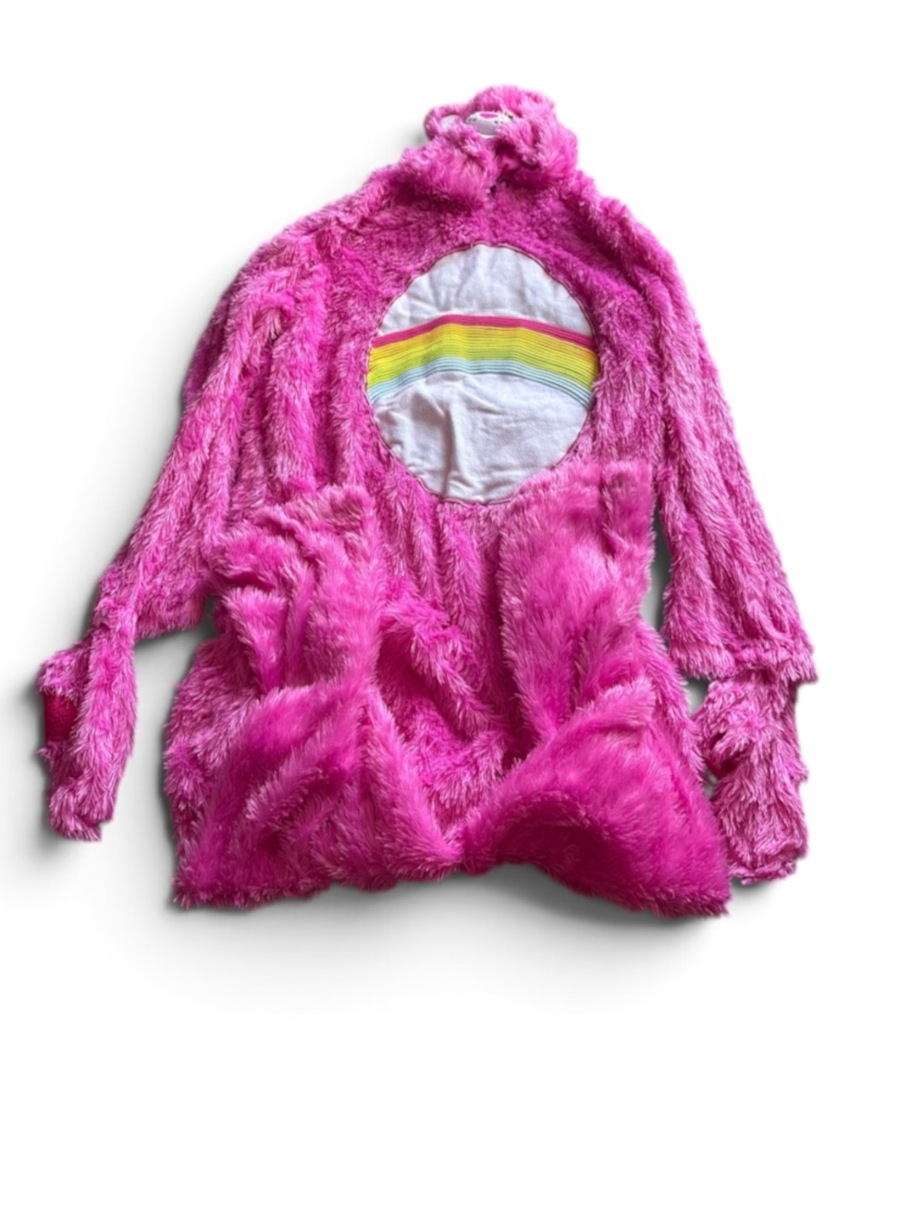 Care Bears Cheer Bear Costume One Piece Hooded XL Halloween Adult